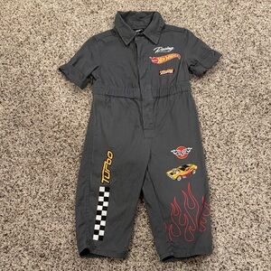 Hot Wheels Kids' Charcoal Jumpsuit